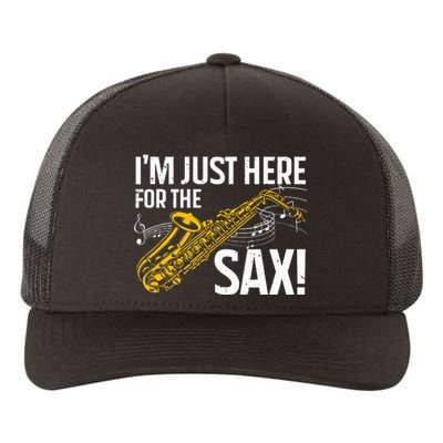 Saxophone Saxophone Player Jazz Yupoong Adult 5-Panel Trucker Hat