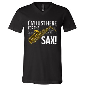 Saxophone Saxophone Player Jazz V-Neck T-Shirt