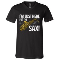 Saxophone Saxophone Player Jazz V-Neck T-Shirt