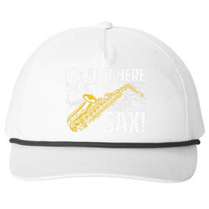 Saxophone Saxophone Player Jazz Snapback Five-Panel Rope Hat