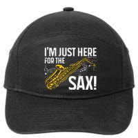 Saxophone Saxophone Player Jazz 7-Panel Snapback Hat