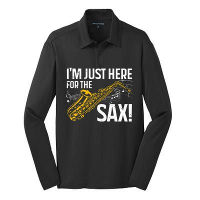 Saxophone Saxophone Player Jazz Silk Touch Performance Long Sleeve Polo