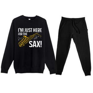 Saxophone Saxophone Player Jazz Premium Crewneck Sweatsuit Set