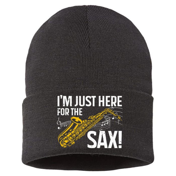 Saxophone Saxophone Player Jazz Sustainable Knit Beanie