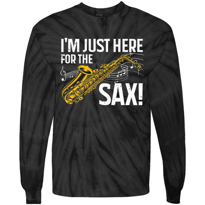 Saxophone Saxophone Player Jazz Tie-Dye Long Sleeve Shirt