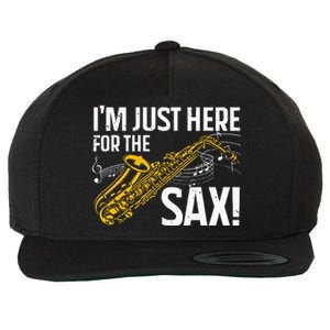 Saxophone Saxophone Player Jazz Wool Snapback Cap