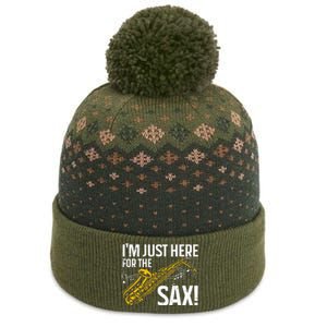 Saxophone Saxophone Player Jazz The Baniff Cuffed Pom Beanie