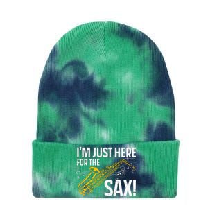 Saxophone Saxophone Player Jazz Tie Dye 12in Knit Beanie