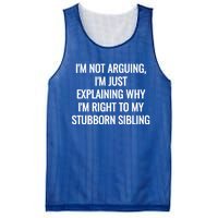 Sarcastic Siblings Quote Family Dynamics Gift Mesh Reversible Basketball Jersey Tank