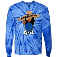 Sagittarius Sign Queen Happy Birthday November October Gift Tie-Dye Long Sleeve Shirt