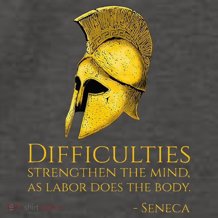 Stoicism Seneca Quote On Difficulties Stoic Philosophy Vector Backpack