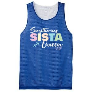 Sagittarius Sista Queen Zodiac Sign Proud Sagittarius Meaningful Gift Mesh Reversible Basketball Jersey Tank