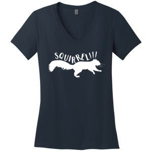 Squirrel Women's V-Neck T-Shirt