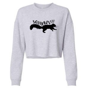 Squirrel Cropped Pullover Crew