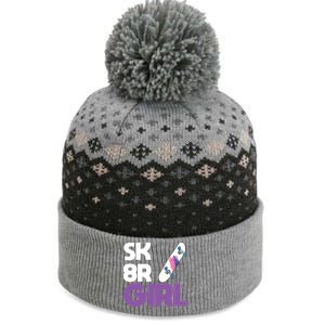 Sk8r – Skateboard Queen Skateboarding Tricks Skate Gift The Baniff Cuffed Pom Beanie