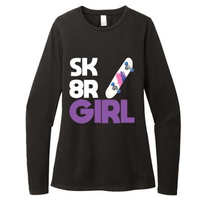 Sk8r – Skateboard Queen Skateboarding Tricks Skate Gift Womens CVC Long Sleeve Shirt