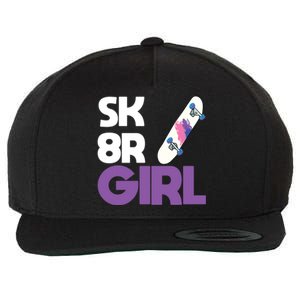 Sk8r – Skateboard Queen Skateboarding Tricks Skate Gift Wool Snapback Cap