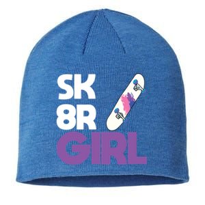 Sk8r – Skateboard Queen Skateboarding Tricks Skate Gift Sustainable Beanie