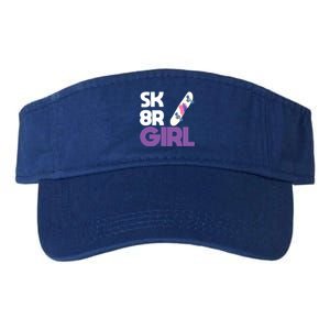 Sk8r – Skateboard Queen Skateboarding Tricks Skate Gift Valucap Bio-Washed Visor