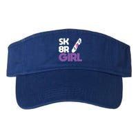 Sk8r – Skateboard Queen Skateboarding Tricks Skate Gift Valucap Bio-Washed Visor