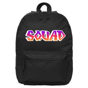 Squad 16 in Basic Backpack