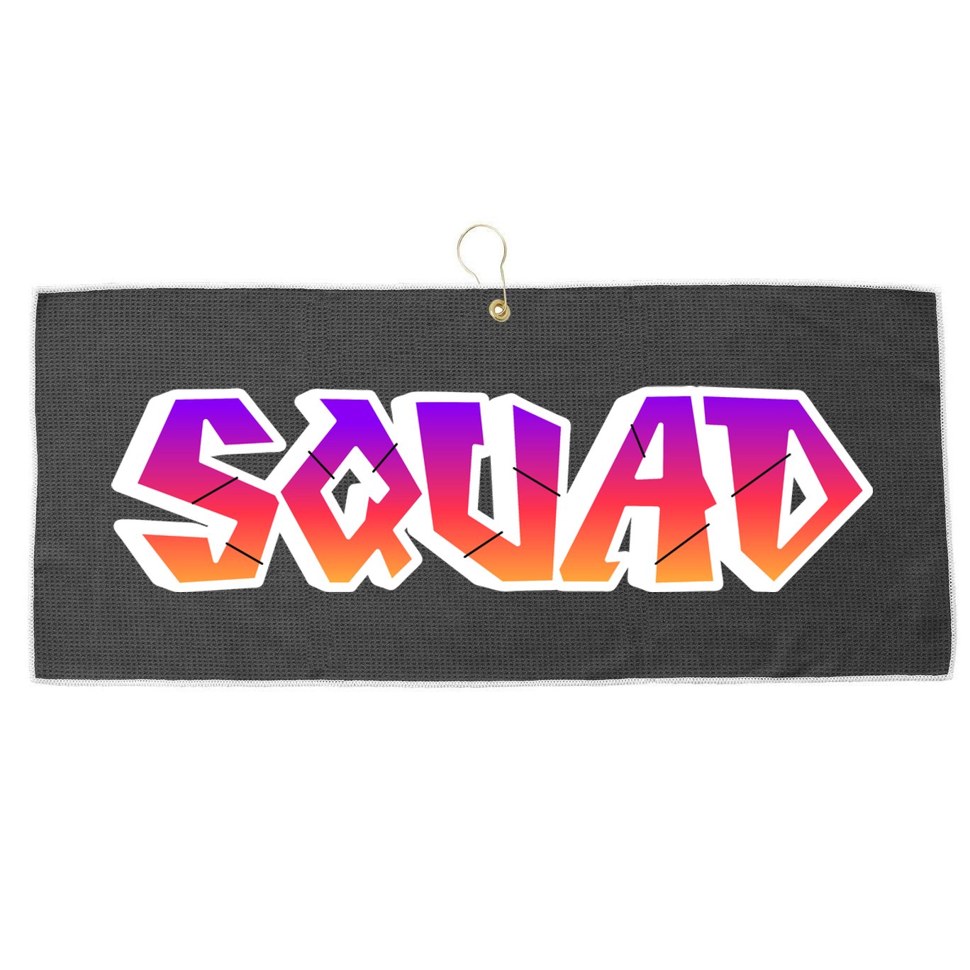 Squad Large Microfiber Waffle Golf Towel