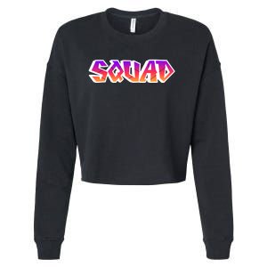 Squad Cropped Pullover Crew