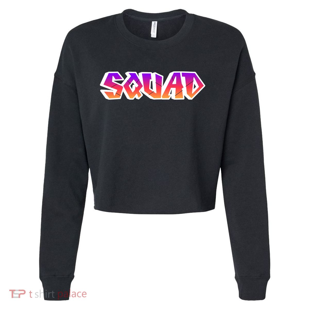 Squad Cropped Pullover Crew