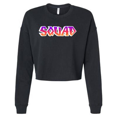 Squad Cropped Pullover Crew