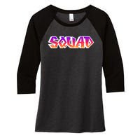 Squad Women's Tri-Blend 3/4-Sleeve Raglan Shirt