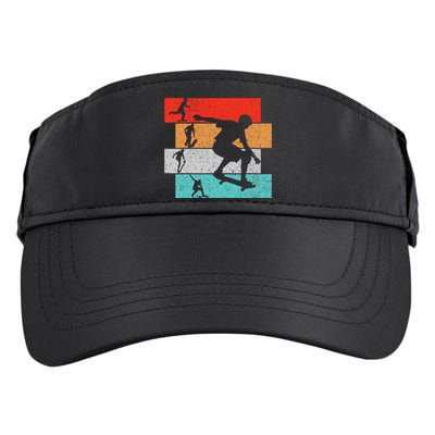 Skater Skateboarder Retro Skateboard Adult Drive Performance Visor