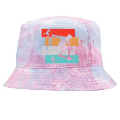 Skater Skateboarder Retro Skateboard Tie-Dyed Bucket Hat