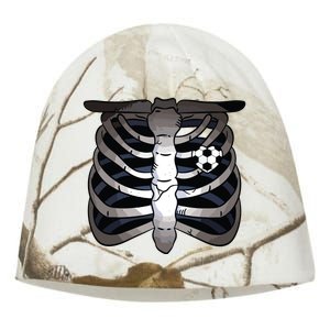 Skeleton Soccer Rib Cage Soccer Lover Halloween Costume Boy Kati - Camo Knit Beanie