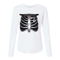 Skeleton Soccer Rib Cage Soccer Lover Halloween Costume Boy Womens Cotton Relaxed Long Sleeve T-Shirt