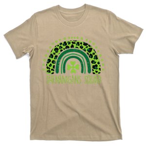 Shenanigans Squad Rainbow Leopard St Patricks Day T-Shirt