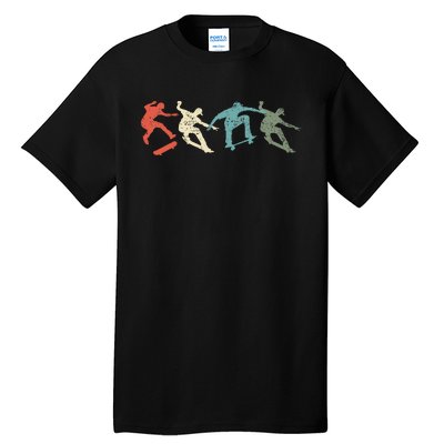 Skateboard Skateboarding Retro Gift For Skateboarders Tall T-Shirt