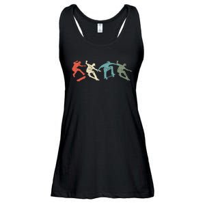 Skateboard Skateboarding Retro Gift For Skateboarders Ladies Essential Flowy Tank