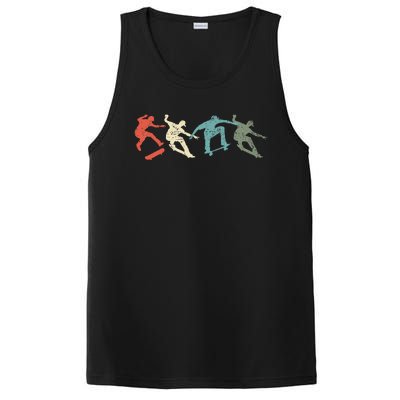 Skateboard Skateboarding Retro Gift For Skateboarders PosiCharge Competitor Tank