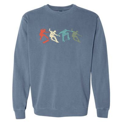 Skateboard Skateboarding Retro Gift For Skateboarders Garment-Dyed Sweatshirt