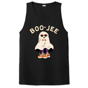 Spooky Season Retro Ghost Halloween Costume Boujee Boojee Meaningful Gift PosiCharge Competitor Tank