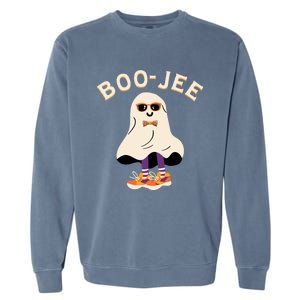 Spooky Season Retro Ghost Halloween Costume Boujee Boojee Meaningful Gift Garment-Dyed Sweatshirt