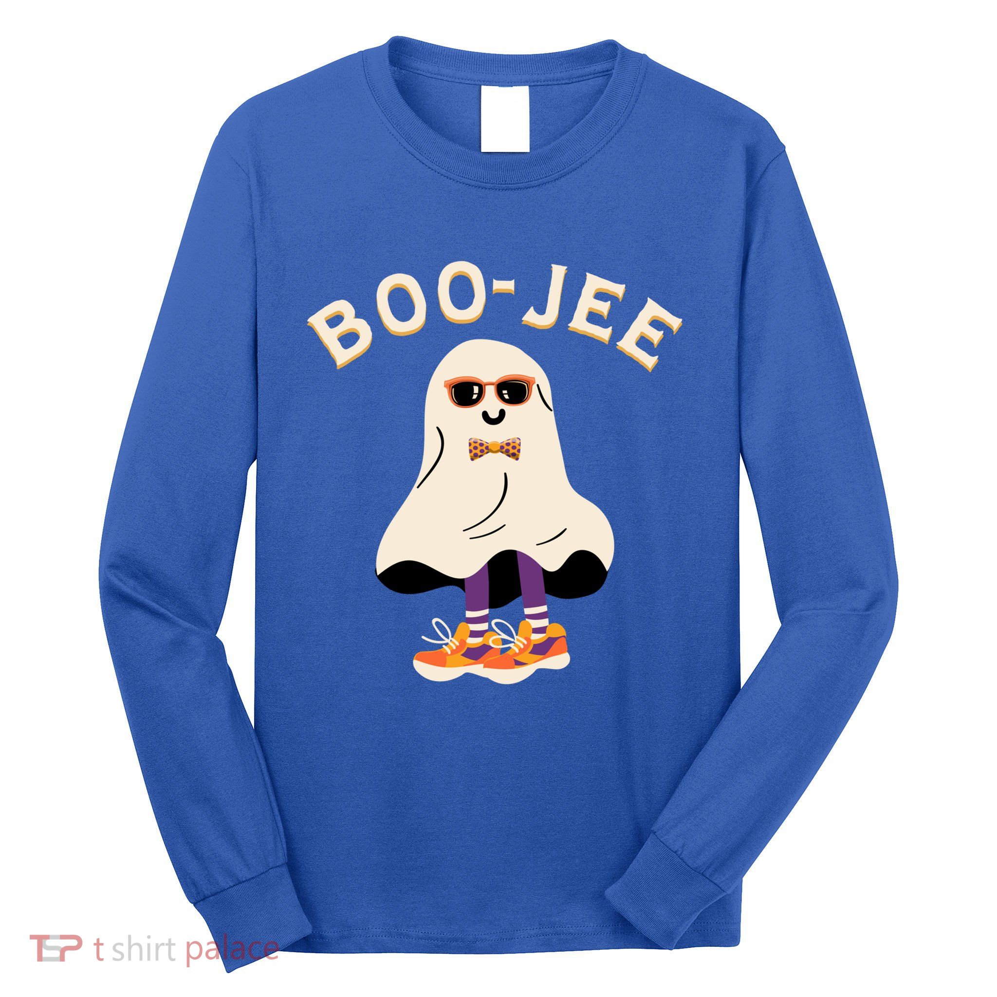 Spooky Season Retro Ghost Halloween Costume Boujee Boojee Meaningful Gift Long Sleeve Shirt