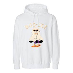 Spooky Season Retro Ghost Halloween Costume Boujee Boojee Meaningful Gift Garment-Dyed Fleece Hoodie