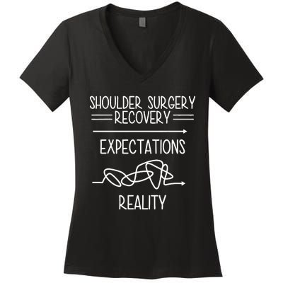 Shoulder Surgery Recovery Women's V-Neck T-Shirt