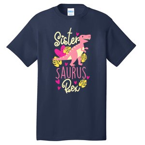 Sister Saurus Rex Dinosaur Tall T-Shirt