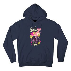 Sister Saurus Rex Dinosaur Tall Hoodie