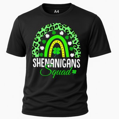 Shenanigans Squad Rainbow Leopard St Patricks Day  Cooling Performance Crew T-Shirt