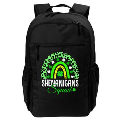 Shenanigans Squad Rainbow Leopard St Patricks Day  Daily Commute Backpack
