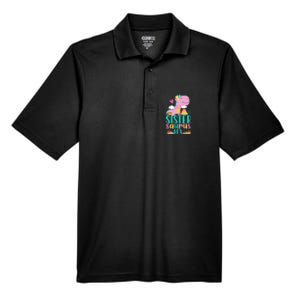 Sister Saurus Rex Dinosaur Dino Design Men's Origin Performance Pique Polo