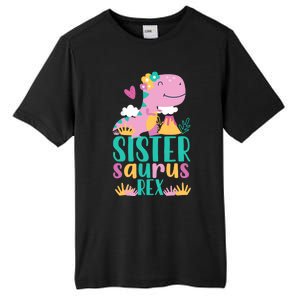 Sister Saurus Rex Dinosaur Dino Design Tall Fusion ChromaSoft Performance T-Shirt